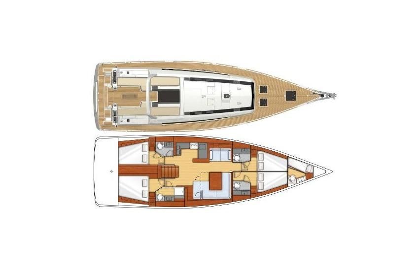 2017 Beneteau Oceanis 55 for sale in Kaštela, Croatia 55 ft