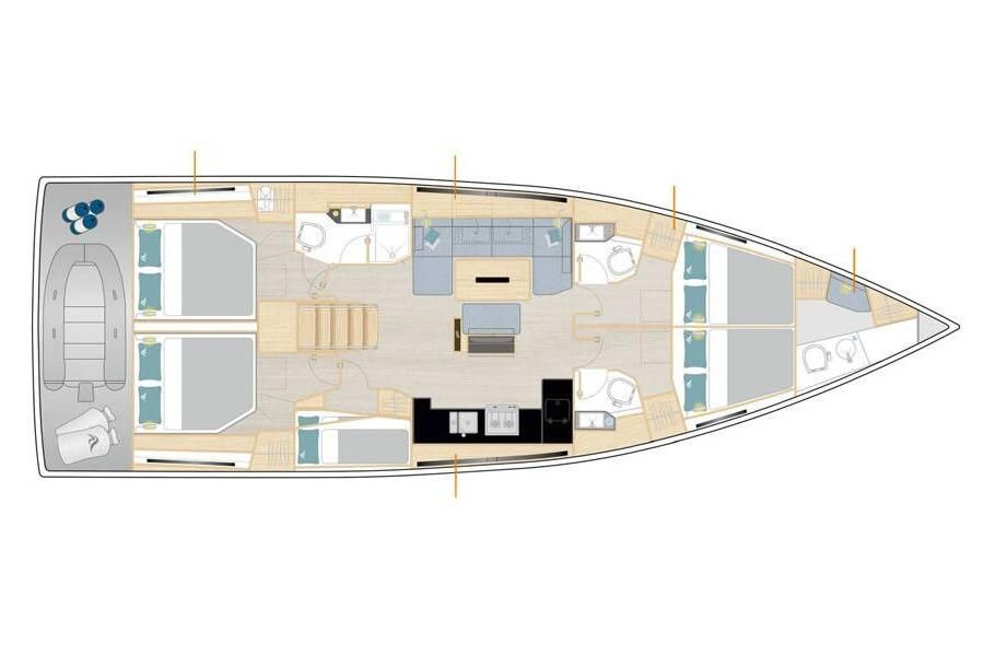 2024 Hanse 510 en venta en Fethiye, Turkey 52 pies