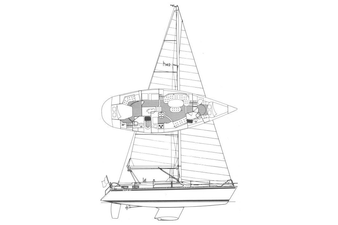 1996 Hunter Passage 42 en venta en Guatemala 43 pies