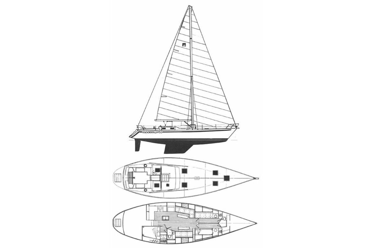 1984 Morgan Moorings 50 en venta en Tortola Sea Cows Bay, British Virgin Islands 50 pies