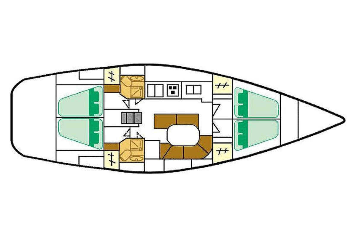 1997 Beneteau Oceanis 461 for sale in Salamina, Greece 47 ft