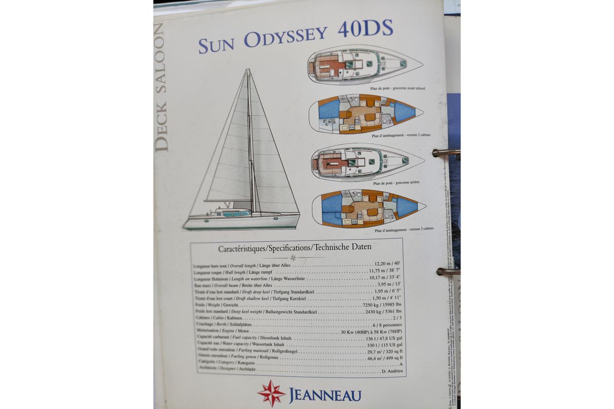 1998 Jeanneau Sun Odyssey 40 DS