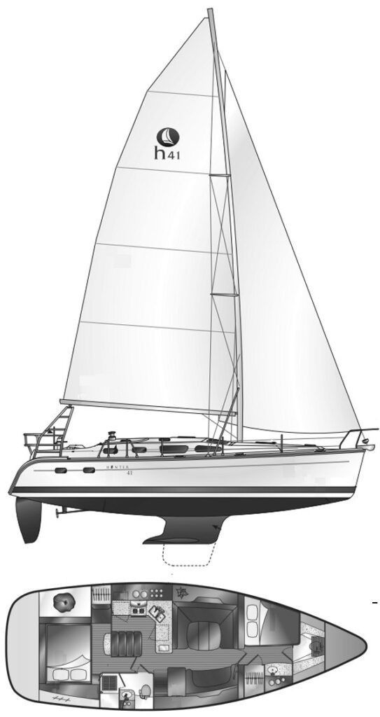 2007 Hunter 41 Aft Cockpit