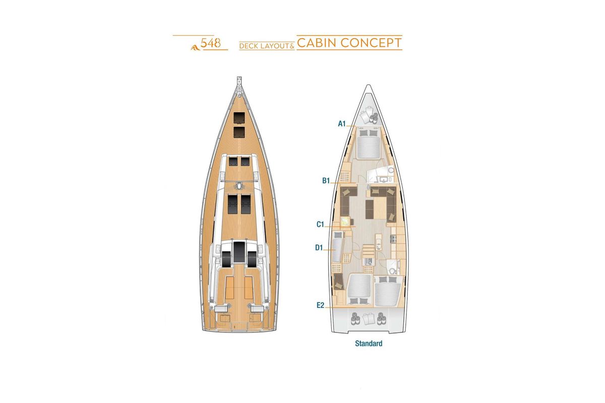 2023 Hanse 548 for sale in Marmaris, Turkey 53 ft