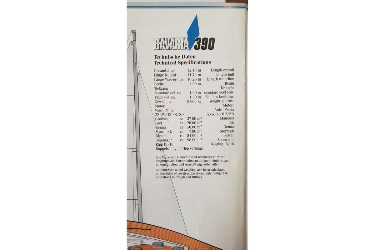 1997 Bavaria 390 Lagoon