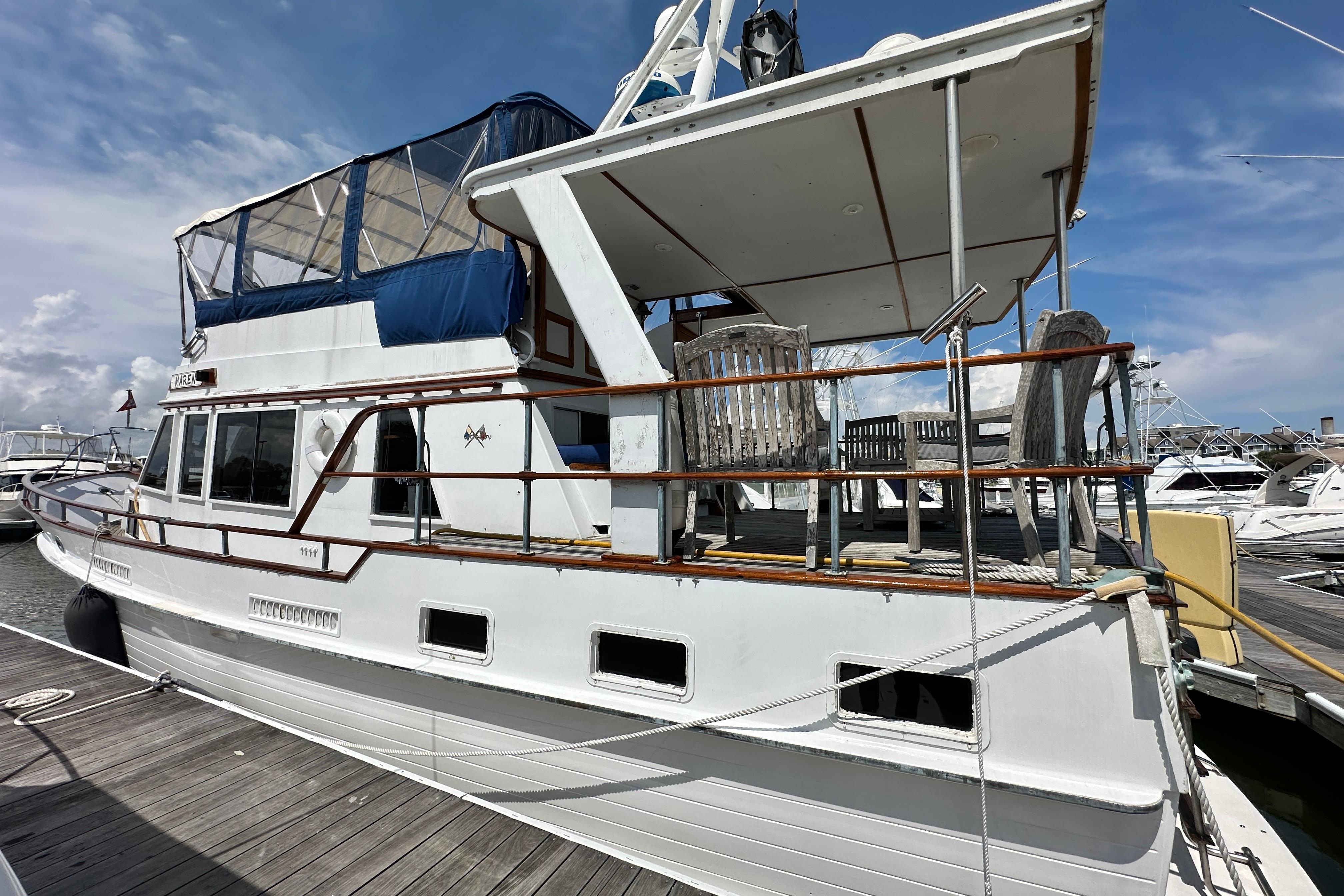 1980 Island Gypsy Flush Aft Deck Trawler-Motor for sale in League City, Texas
